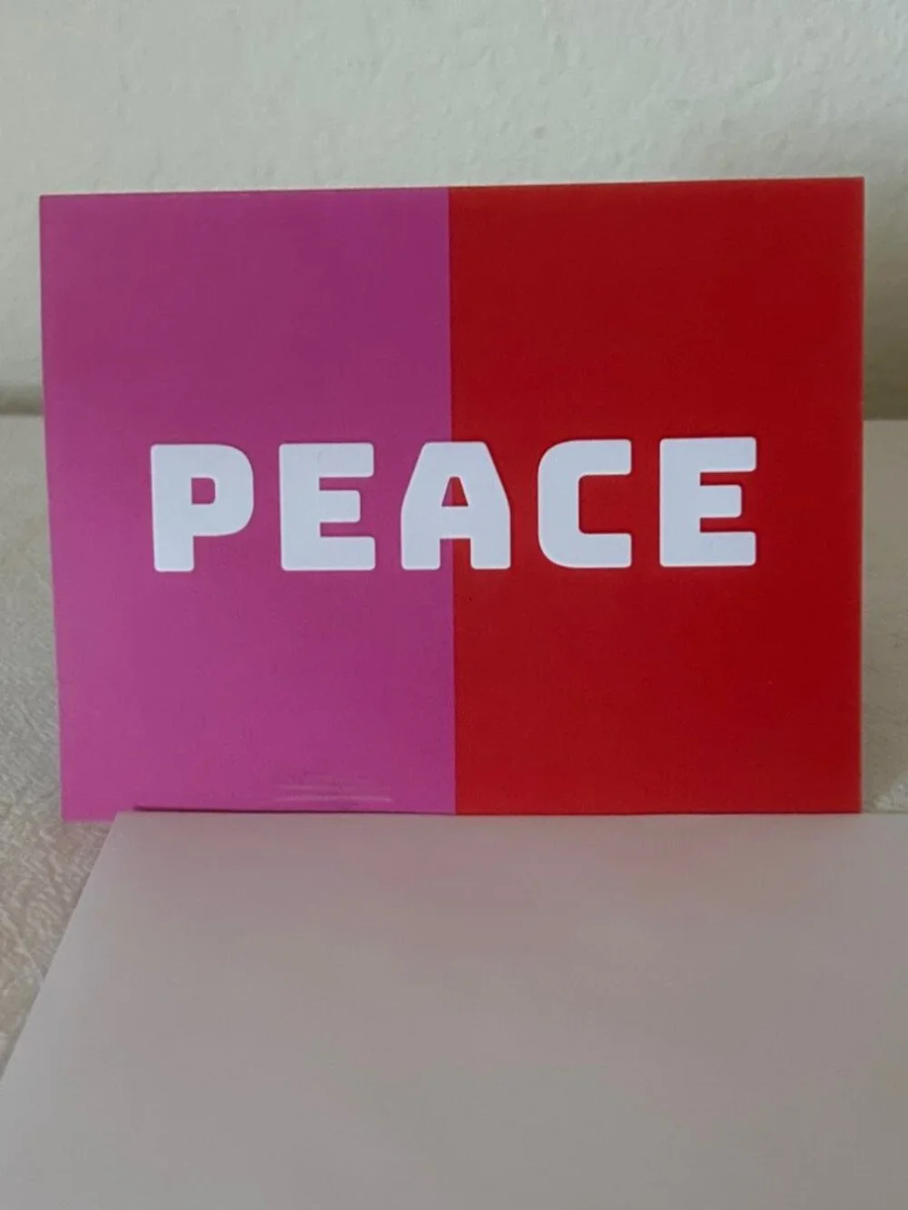 Set of 10 Peace Greeting Cards and 10 Matching White Envelopes